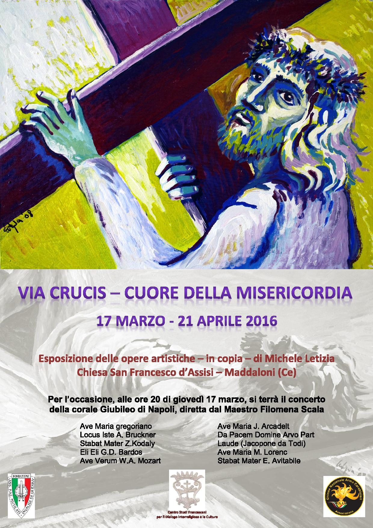 Manifesto 2016 Coro e Via Crucis di Michele Letizia