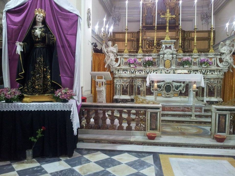 Maria Addolorata nella chiesa di San Francesco a Maddaloni